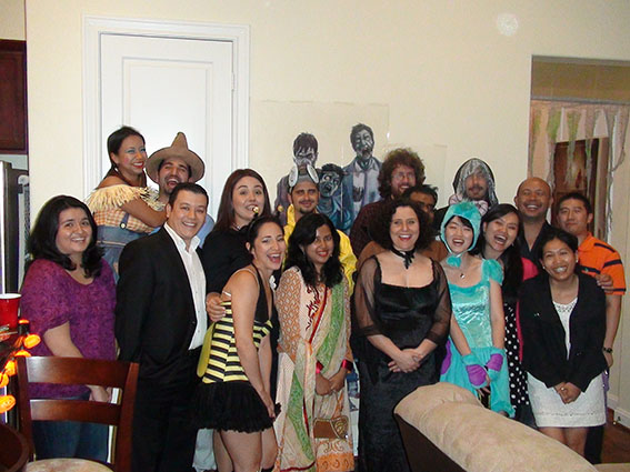 Group picture at Dr. Rodrigues' Halloween party in 2014 Group picture at Dr. Rodrigues' Halloween party in 2014